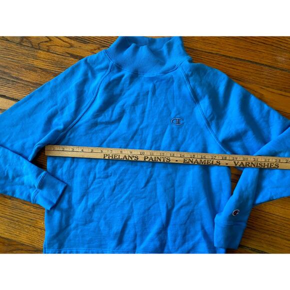 Champion Athletic Mock Neck Sweatshirt Women’s Small Blue - Picture 4 of 7